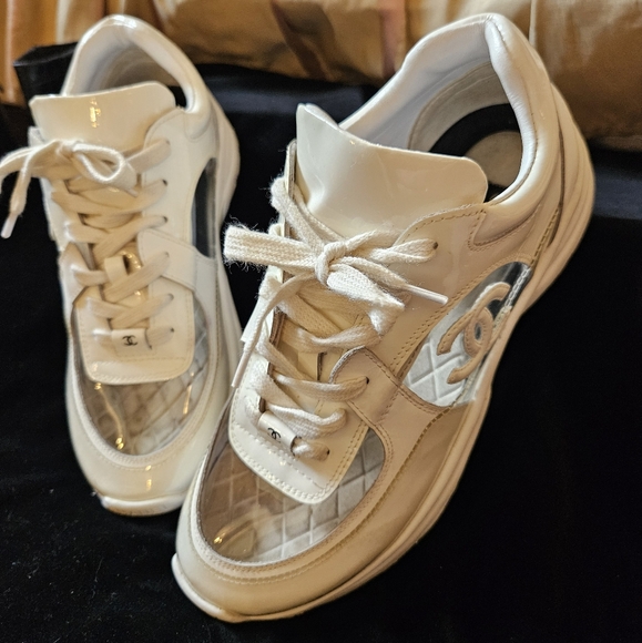 Closet Closing FINAL CHANEL CLEAR SNEAKERS - Picture 13 of 16